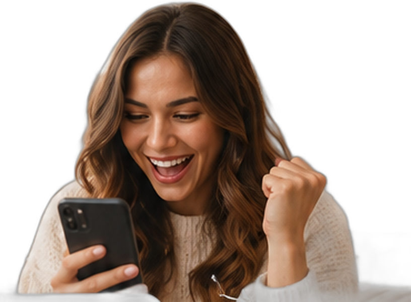 A shopper discovering trending products